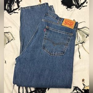 Levi's 505_40x30-Mens Relaxed Fit Denim Jeans - Classic Blue